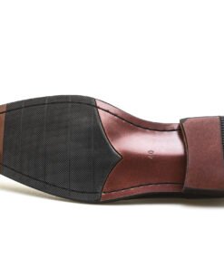 Alternative view of Dark Brown Patent Leather Brogue Oxford Dress Shoes for Men